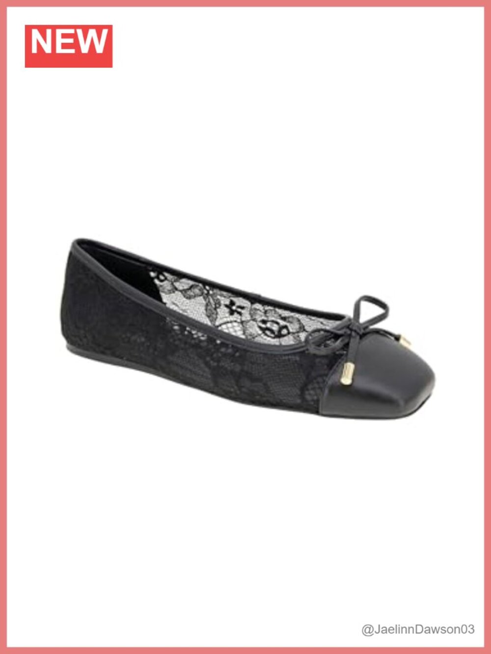 Lace Ballet Flats Padded Footbed Breathable Lining Women's Shoes